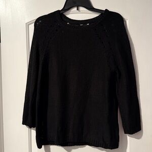 H&M Black Knit Top